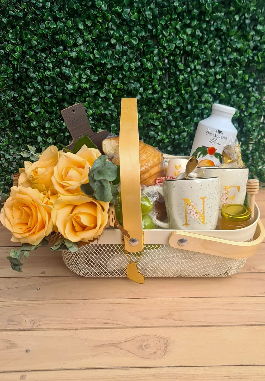Cesta Café com Flores